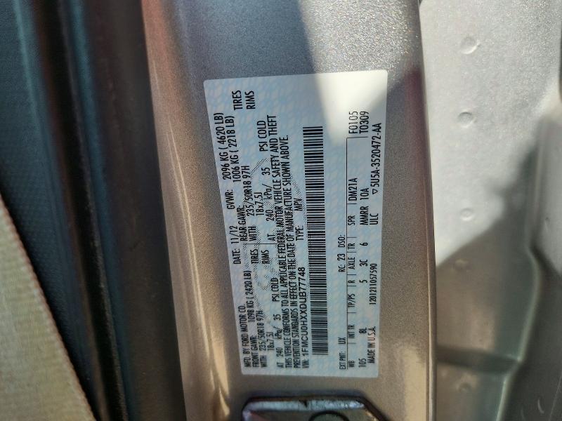 2013 FORD ESCAPE SEL — Фото 12 из 12