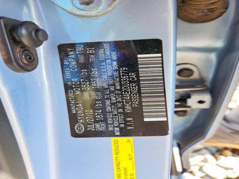 KMHCT4AE2DU336779 2013 HYUNDAI ACCENT photo no. 12