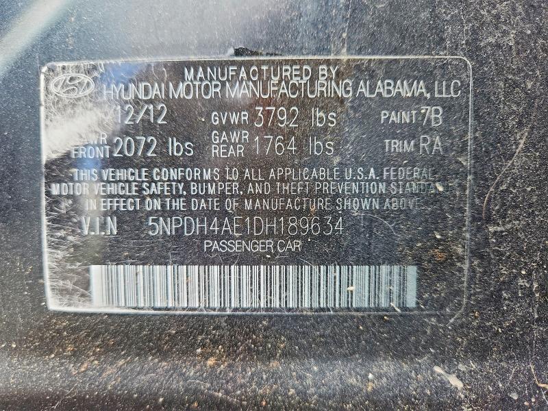 2013 HYUNDAI ELANTRA GLS — Фото 12 из 12