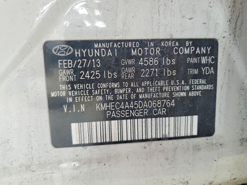 KMHEC4A45DA068764 2013 HYUNDAI SONATA photo no. 12