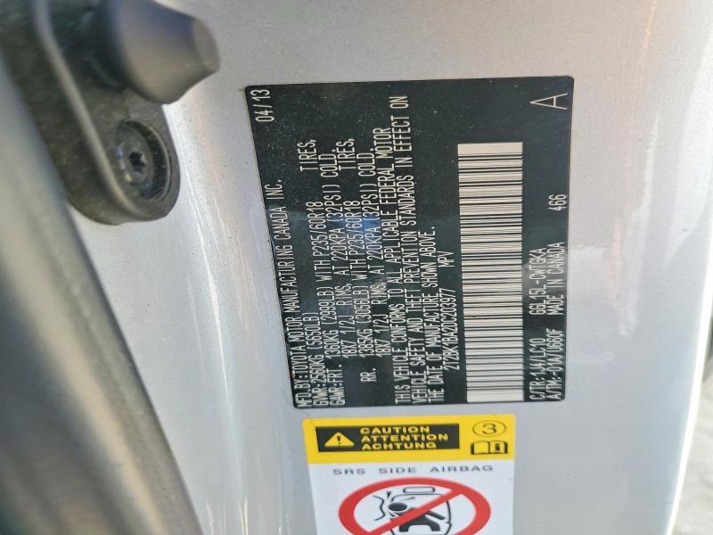 2T2BK1BA2DC203977 2013 LEXUS RX 350 photo no. 12