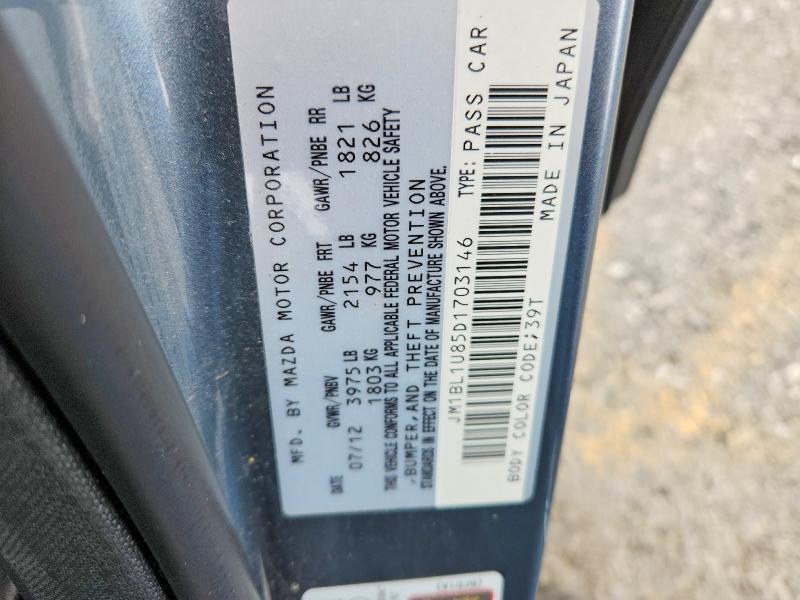 JM1BL1U85D1703146 2013 MAZDA 3 photo no. 12