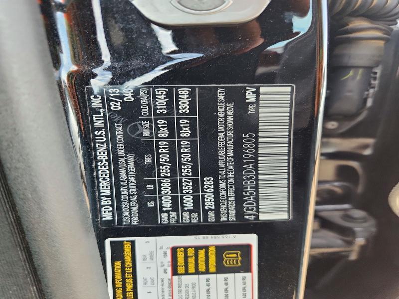 2013 MERCEDES-BENZ ML 350 4MATIC — Фото 13 из 13