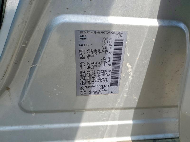 2013 NISSAN PATHFINDER S — Фото 13 из 13
