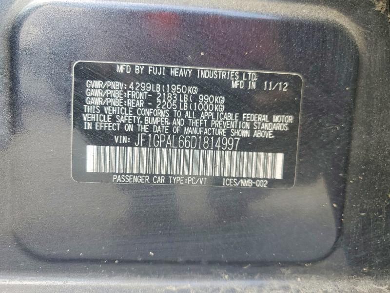 2013 SUBARU IMPREZA SPORT PREMIUM — Фото 13 из 13