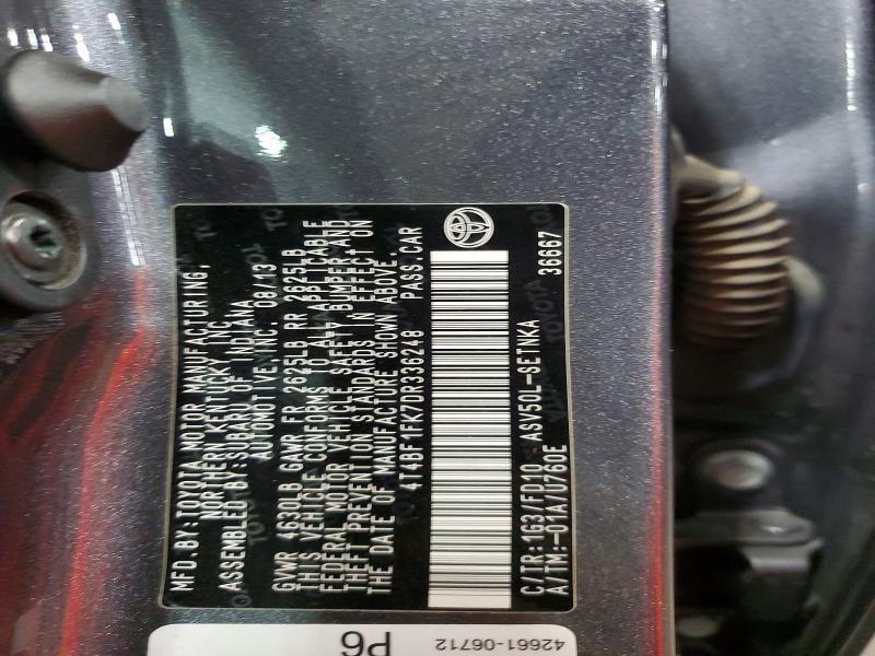 4T4BF1FK7DR336248 2013 TOYOTA CAMRY photo no. 12