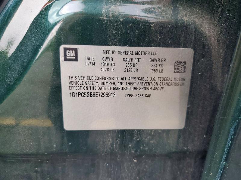1G1PC5SB8E7296913 2014 CHEVROLET CRUZE photo no. 12