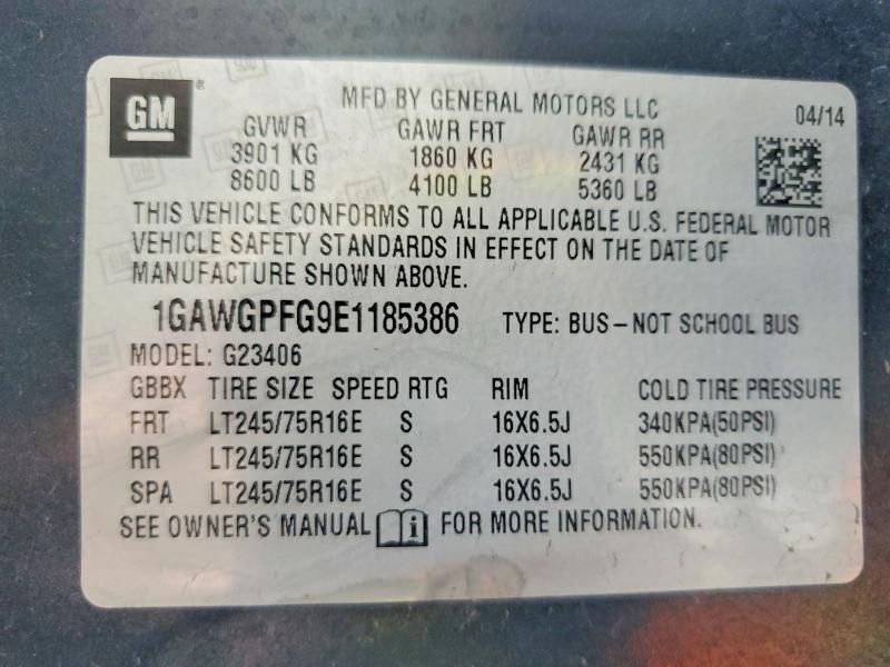 2014 CHEVROLET EXPRESS G2500 LS — Фото 13 из 13