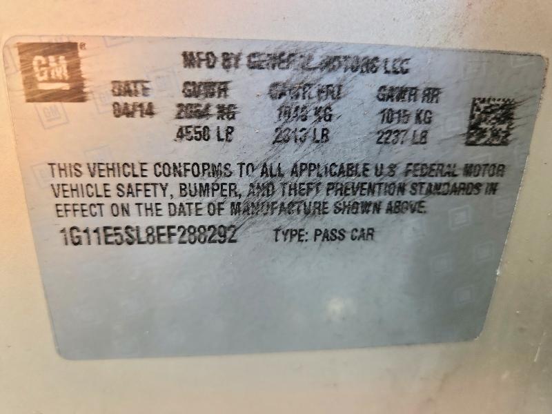 2014 CHEVROLET MALIBU 2LT — Фото 12 из 12