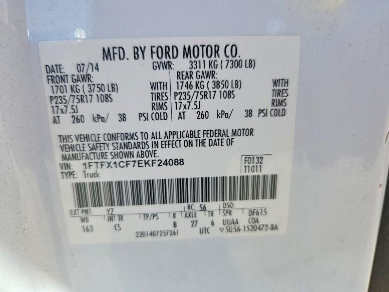 2014 FORD F150 SUPER CAB — Фото 12 из 12
