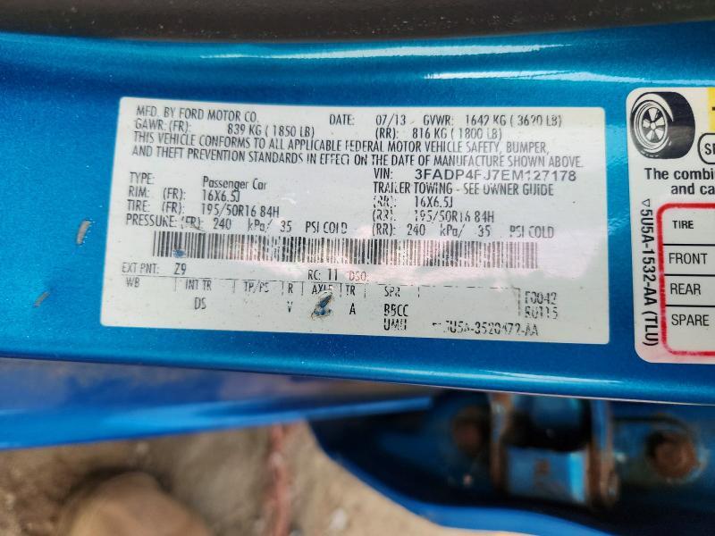 2014 FORD FIESTA TITANIUM — Фото 13 из 13