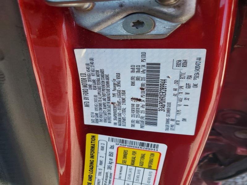 2014 FORD FUSION SE — Фото 12 из 12