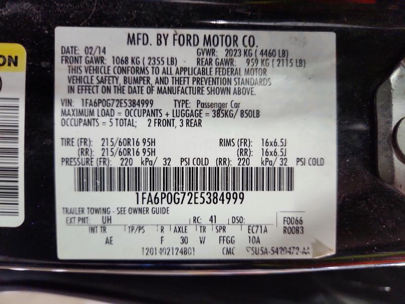 2014 FORD FUSION S — Фото 13 из 13