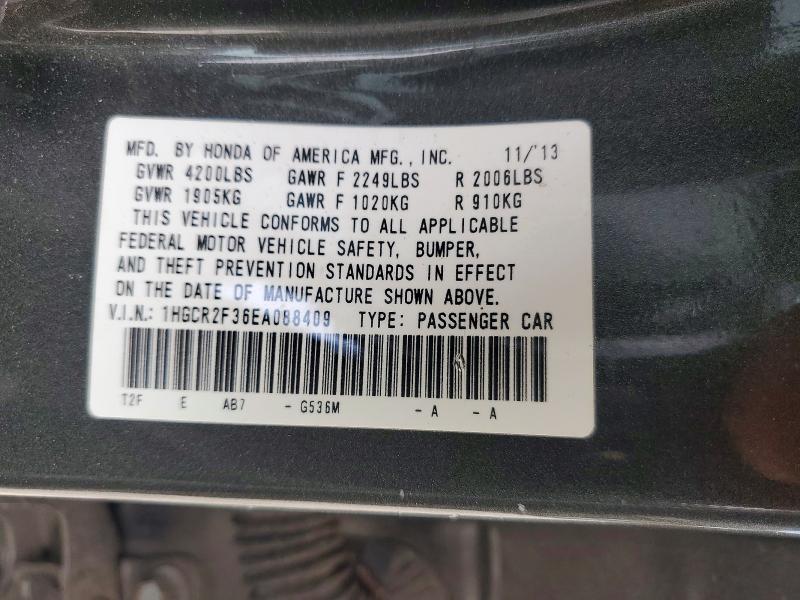 1HGCR2F36EA088409 2014 HONDA ACCORD photo no. 12