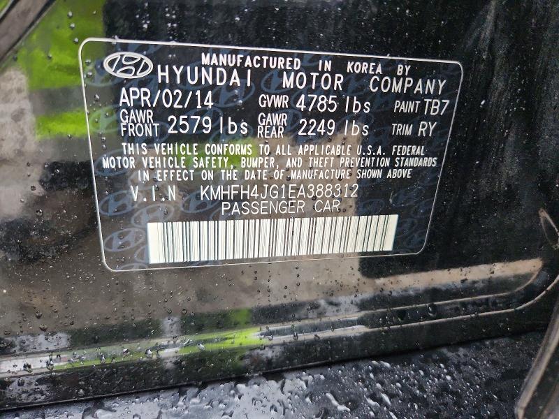 2014 HYUNDAI AZERA LIMITED — Фото 12 из 12