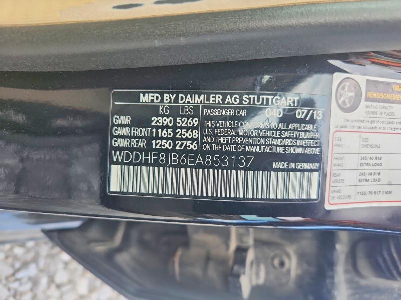 WDDHF8JB6EA853137 2014 MERCEDES-BENZ E photo no. 12