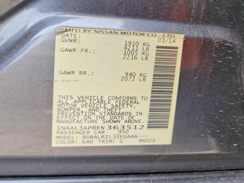 2014 NISSAN ALTIMA 2.5 S — Фото 12 из 12