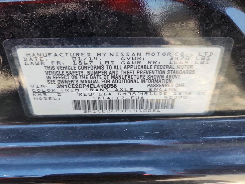 3N1CE2CP4EL410056 2014 NISSAN VERSA NOTE photo no. 12
