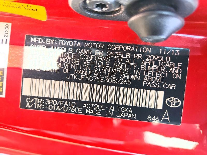 JTKJF5C75E3082265 2014 SCION TC photo no. 12