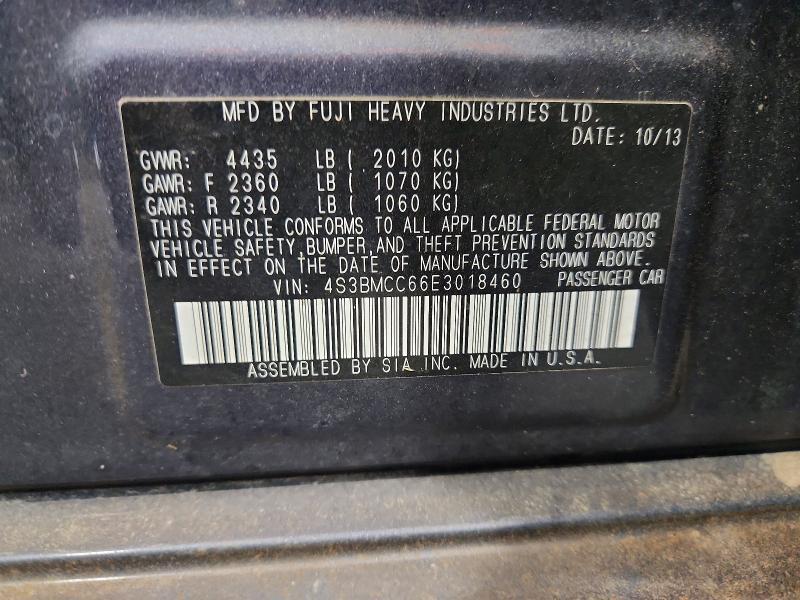 2014 SUBARU LEGACY 2.5I PREMIUM — Фото 12 из 12