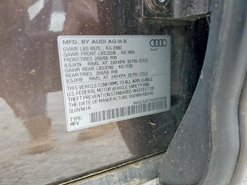 2017 AUDI Q7 PREMIUM PLUS — Фото 13 из 13
