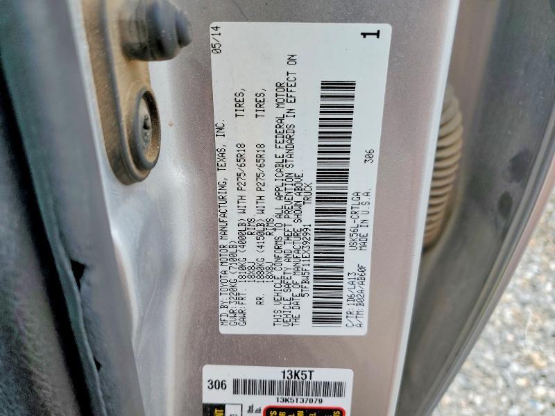 5TFBW5F11EX392991 2014 TOYOTA TUNDRA photo no. 12