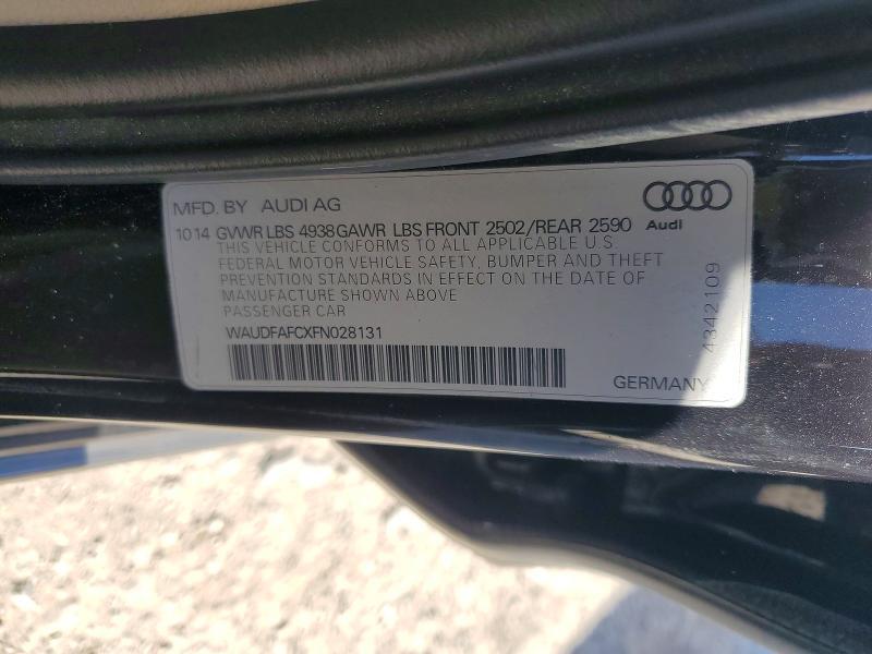 WAUDFAFCXFN028131 2015 AUDI A6 photo no. 12