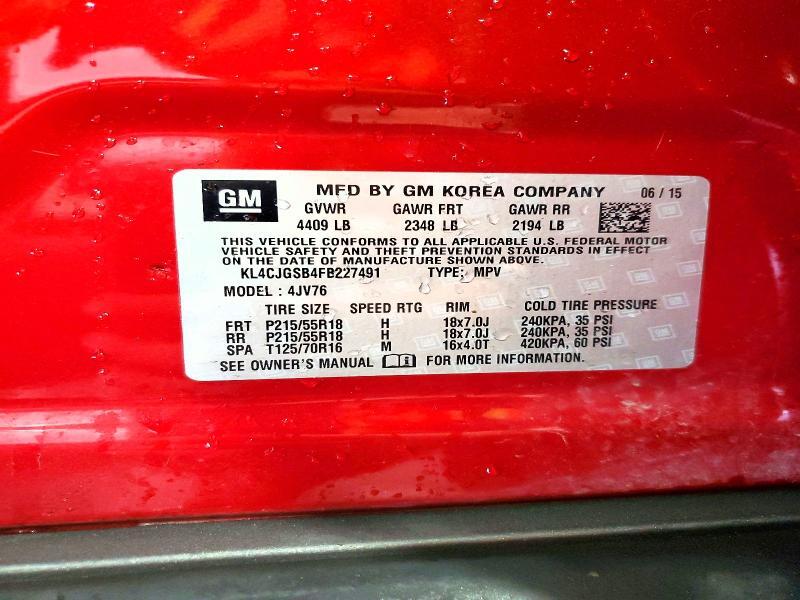 2015 BUICK ENCORE — Фото 13 из 13