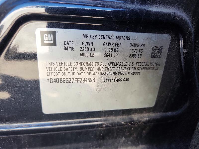 1G4GB5G37FF294598 2015 BUICK LACROSSE photo no. 12
