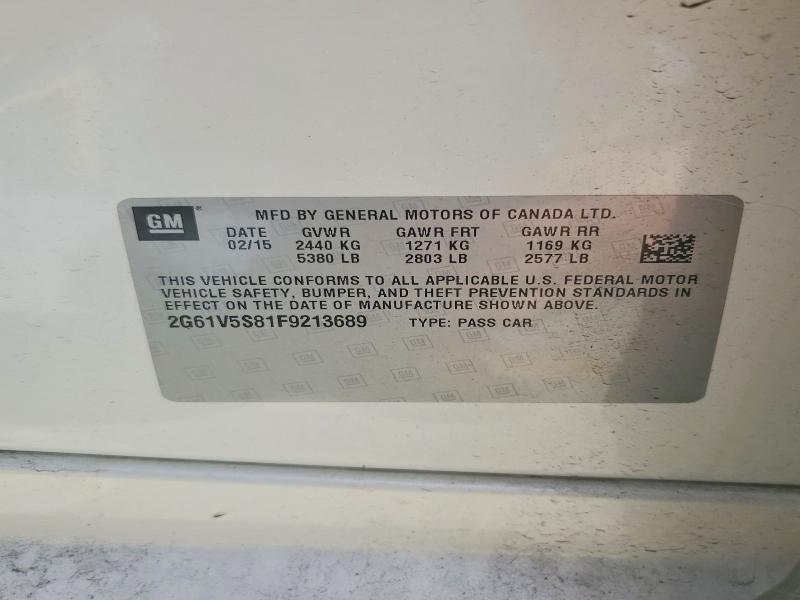 2G61V5S81F9213689 2015 CADILLAC XTS photo no. 12