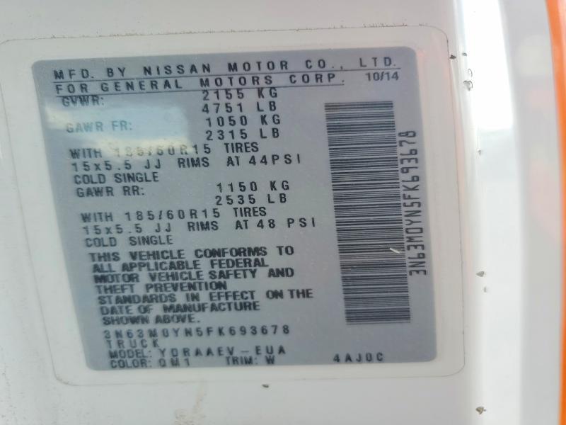 3N63M0YN5FK693678 2015 CHEVROLET CITY EXPRESS photo no. 12