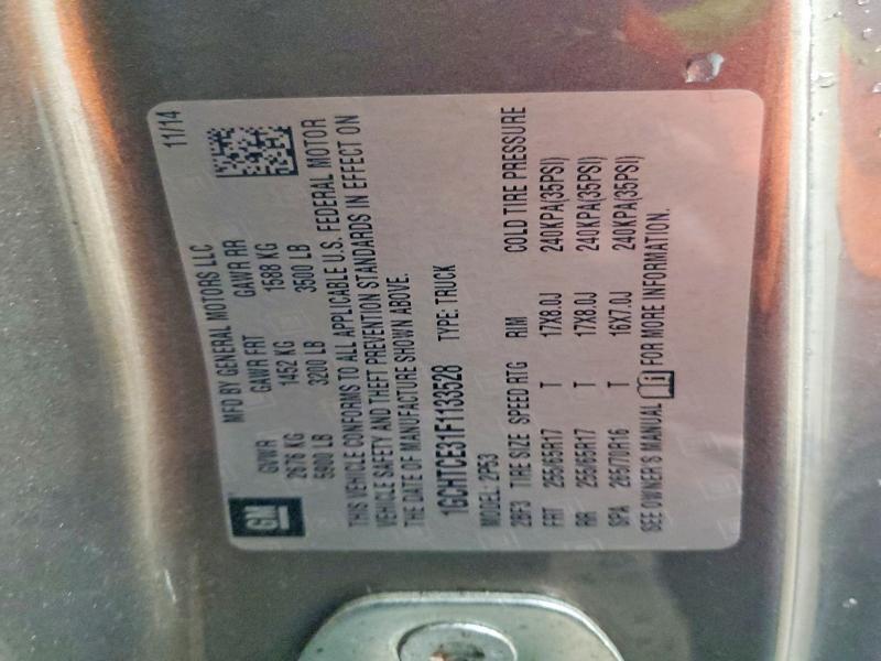 1GCHTCE31F1133528 2015 CHEVROLET COLORADO photo no. 12