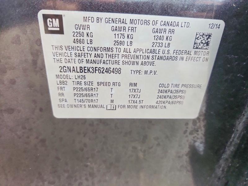 2GNALBEK3F6246498 2015 CHEVROLET EQUINOX photo no. 12