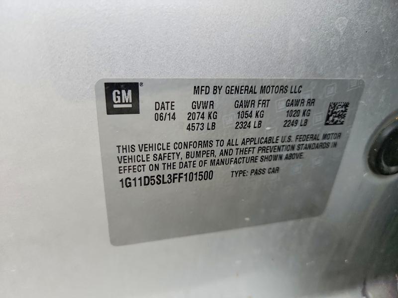 1G11D5SL3FF101500 2015 CHEVROLET MALIBU photo no. 12