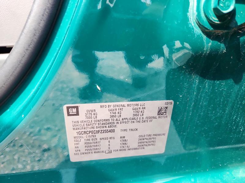 1GCRCPEC8FZ255400 2015 CHEVROLET SILVERADO photo no. 12