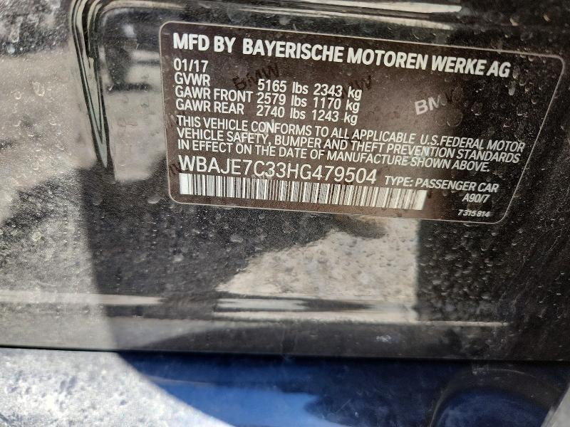 WBAJE7C33HG479504 2017 BMW 540 photo no. 12