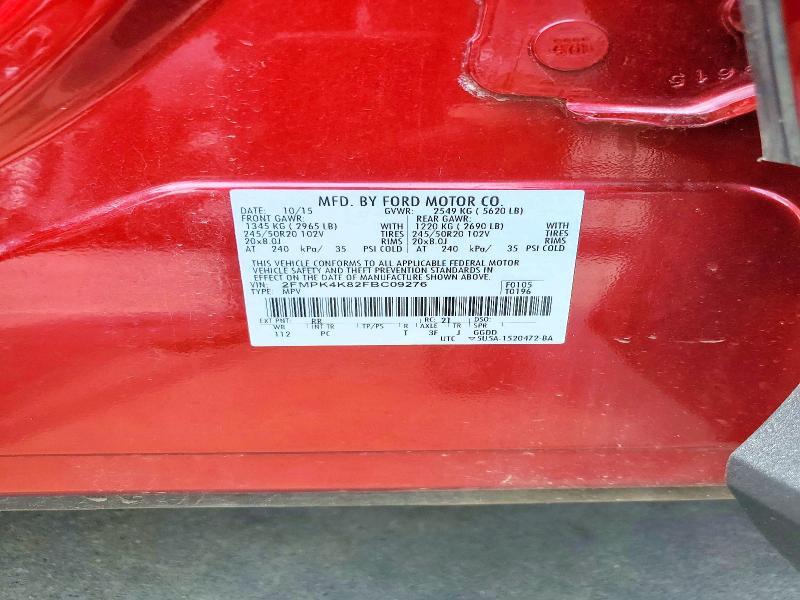 2015 FORD EDGE TITANIUM — Фото 13 из 13