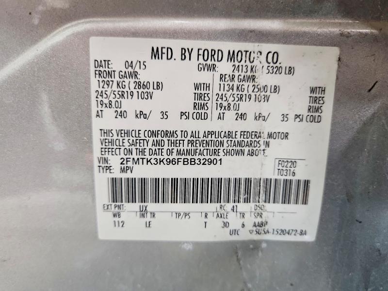 2015 FORD EDGE TITANIUM — Фото 12 из 12