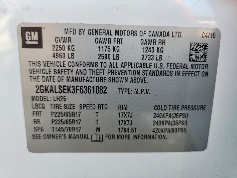 2015 GMC TERRAIN SLT — Фото 13 из 13
