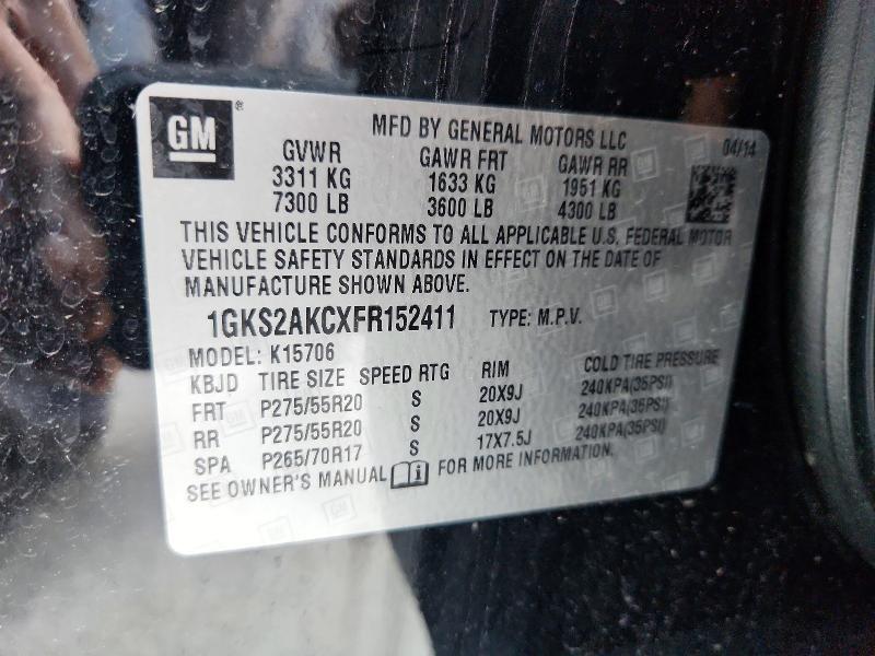 2015 GMC YUKON SLE — Фото 14 из 14