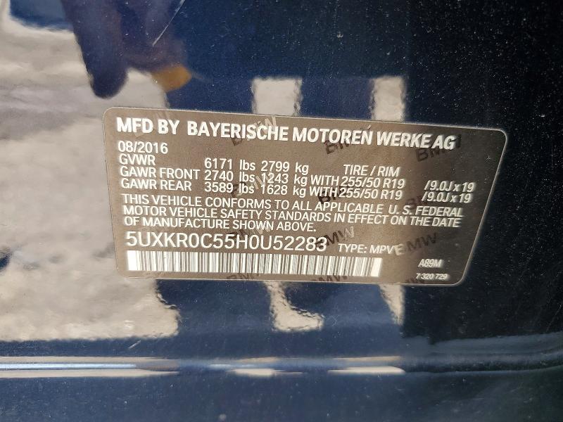 2017 BMW X5 XDRIVE35I — Фото 13 из 13