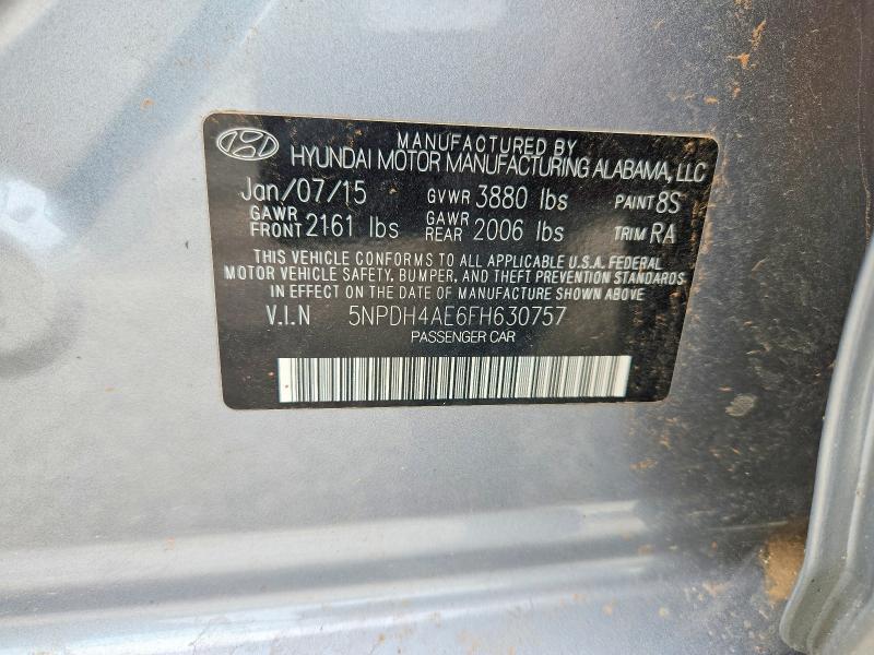2015 HYUNDAI ELANTRA SE — Фото 13 из 13