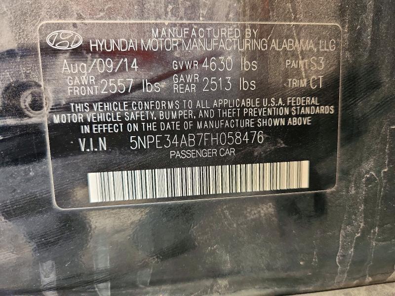 2015 HYUNDAI SONATA SPORT 2.0T — Фото 13 из 13
