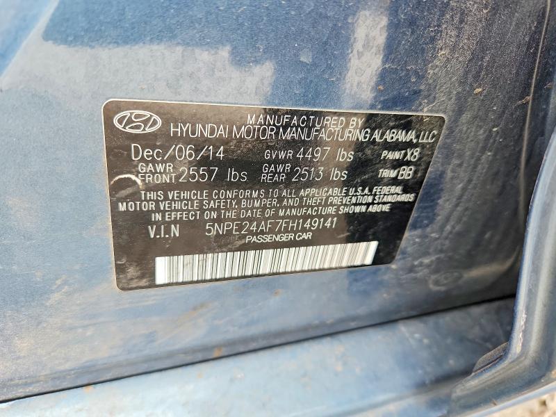2015 HYUNDAI SONATA — Фото 12 из 12