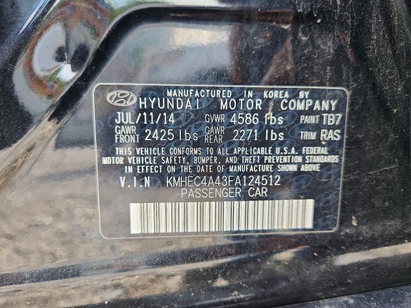 2015 HYUNDAI SONATA HYBRID LIMITED — Фото 13 из 13