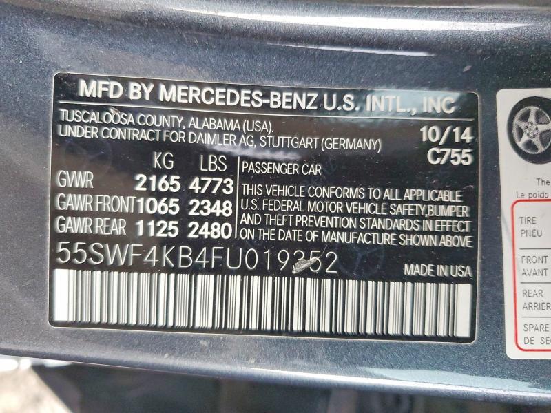 2015 MERCEDES-BENZ C — Фото 12 из 12