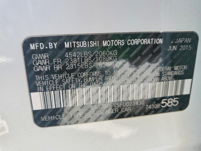 JA32W8FV5FU023430 2015 MITSUBISHI LANCER photo no. 12