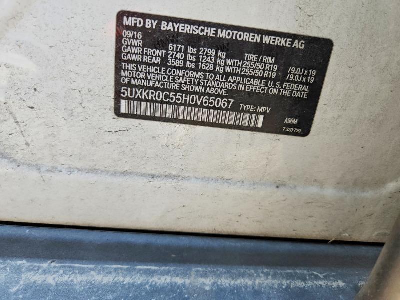 5UXKR0C55H0V65067 2017 BMW X5 photo no. 12