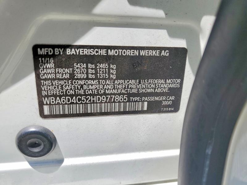 WBA6D4C52HD977865 2017 BMW 650 photo no. 12
