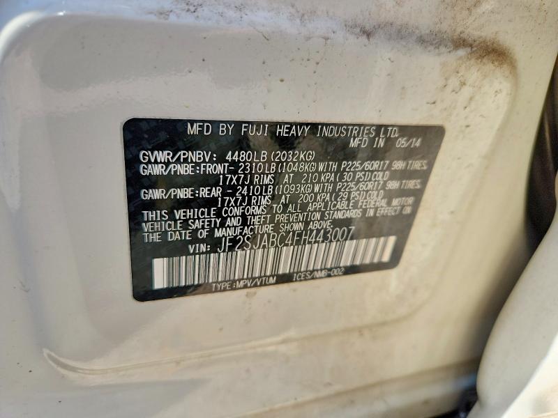 2015 SUBARU FORESTER 2.5I — Фото 12 из 12